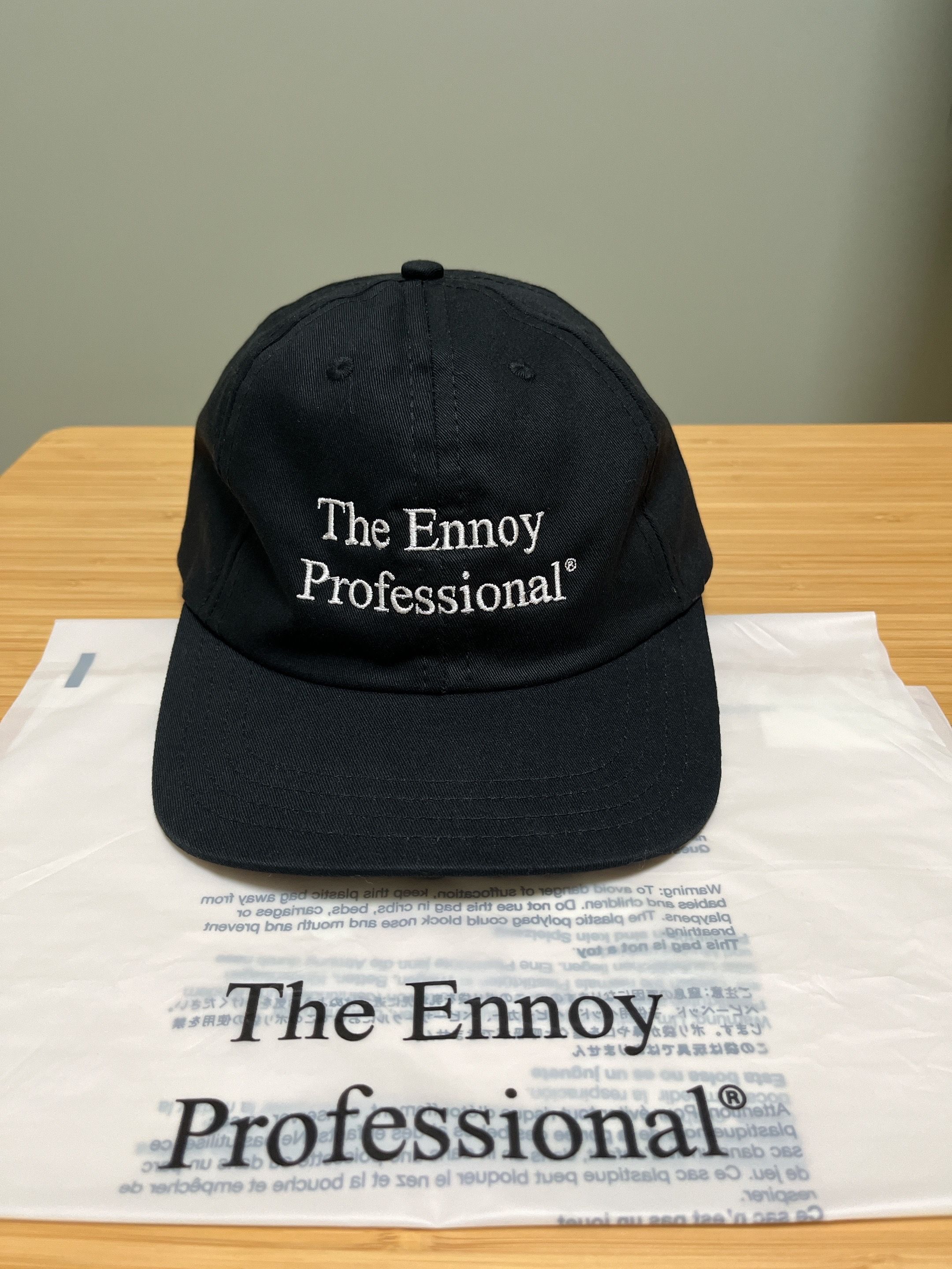 ENNOY Cotton Cap (The Extreme of Simple Logo) "Black" (24SS)