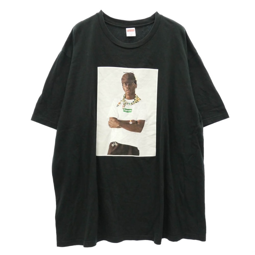 Supreme シュプリーム 24AW Tyler The Creator Tee タイラー ザ クリエイター フォトプリント Tシャツ 半袖カットソー ブラック系 XXL【中古】