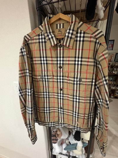 Supreme x Burberry Denim Trucker Jacket "Beige"