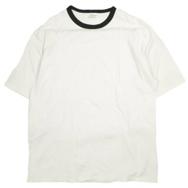 Healthknit ヘルスニット 25SS ATHLETIC RAYON JERSEY RINGER CREWNECK S/S TEE リンガーTシャツ L OFF WHITE/BLACK 半袖 CITYSHOP トップス g26539