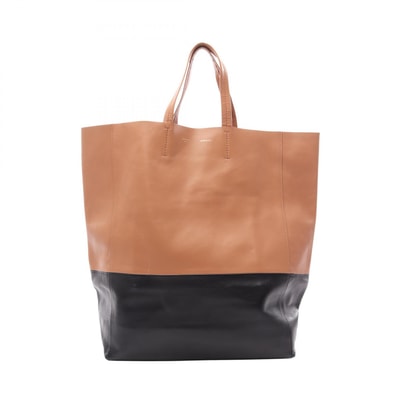セリーヌ CELINE ホリゾンタルカバ トートバッグ バッグ レザー レディース ブラウン系 / ブラック系 165553EBT 【中古】