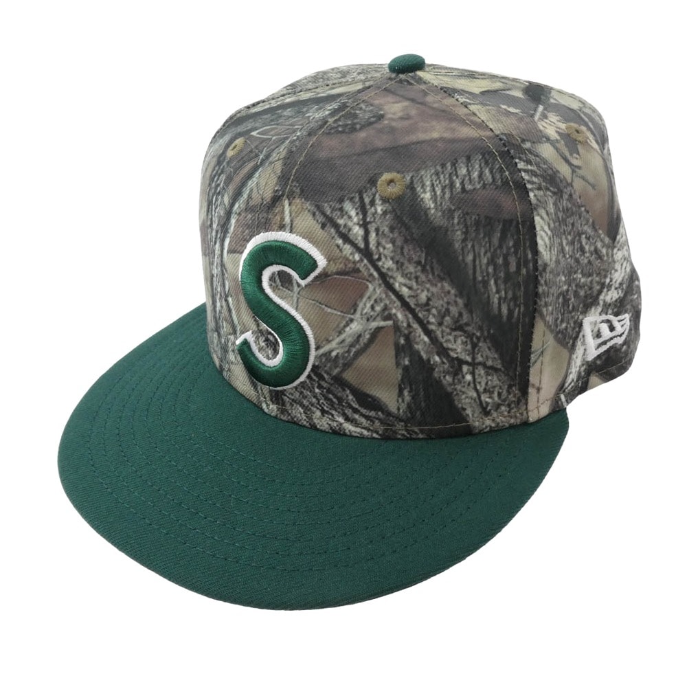 Supreme シュプリーム キャップ 25AW × New Era ニューエラ Reaper S Logo TrueTimber HTC Fall Camo ラッパー Sロゴ キャップ 帽子 グリーン系 7 5/8【美品】【中古】