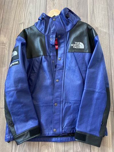 Supreme x The North Face Leather Mountain Parka "Purple"