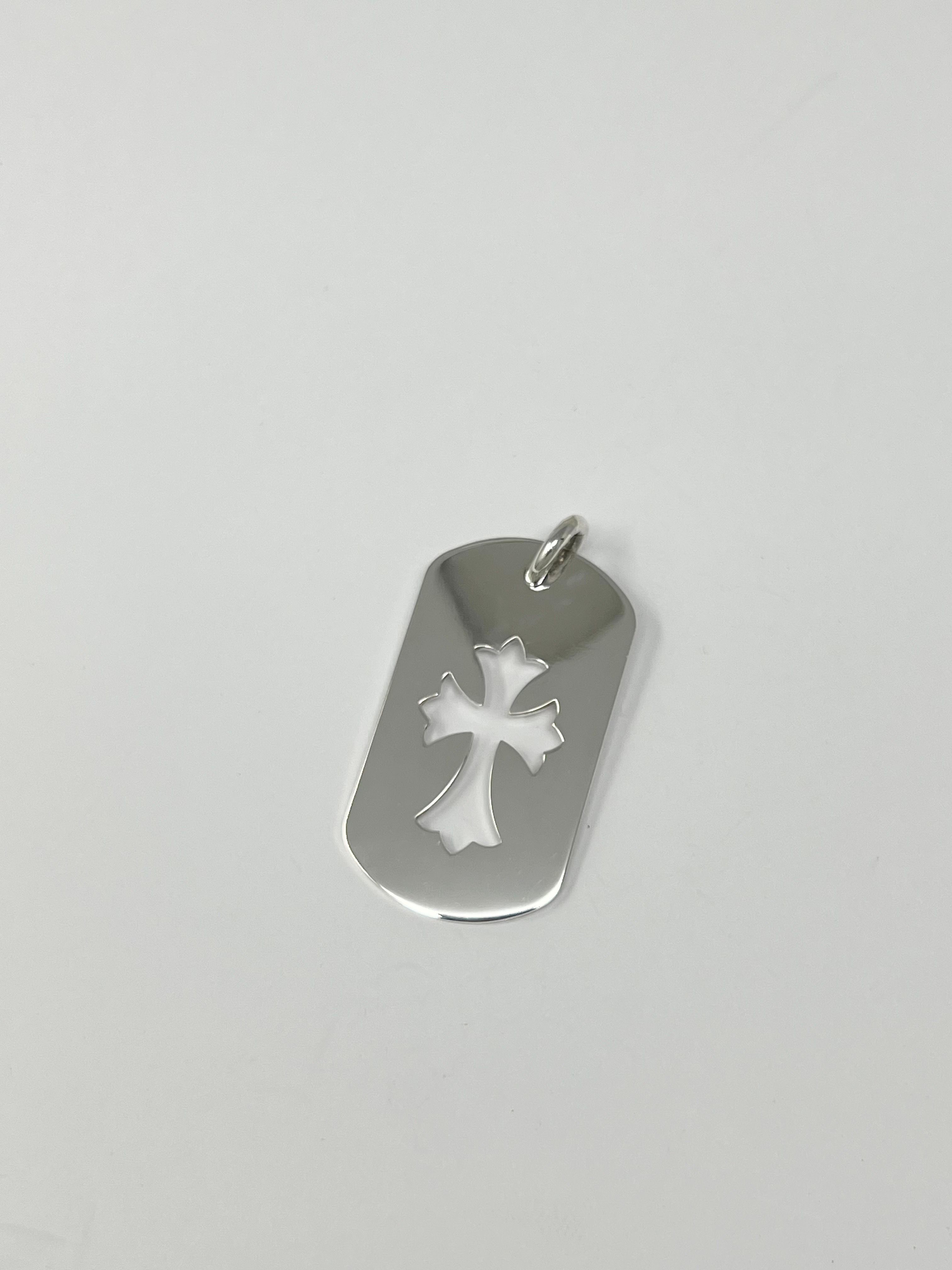 Chrome Hearts CH Cross Dog Tag "Silver"