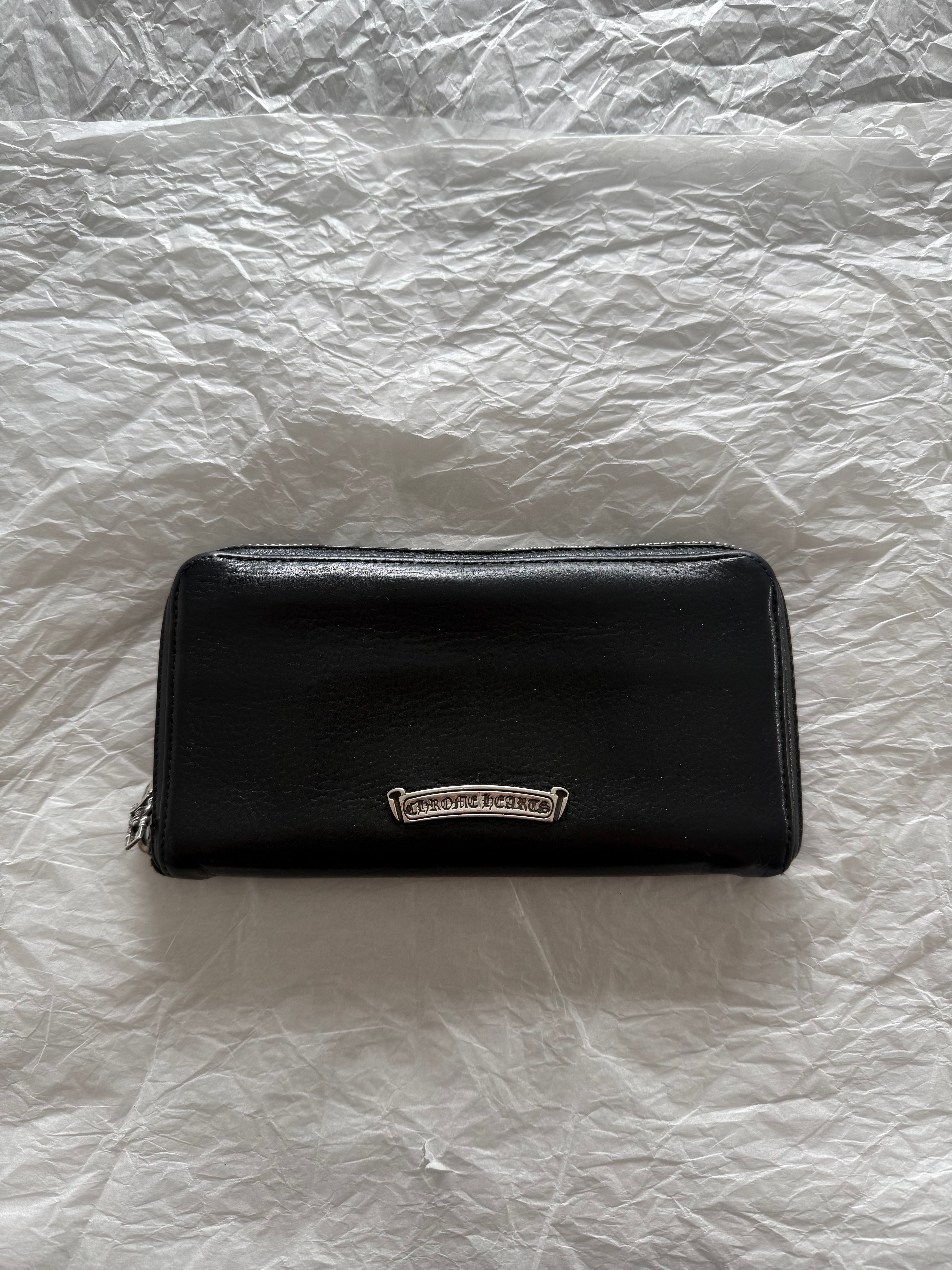 値下げ交渉可能 / 正規品!CHROME HEARTS クロムハーツ スクロールラベル ウォレット 財布