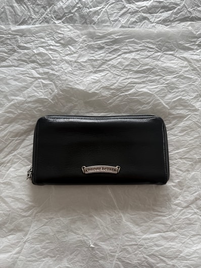 値下げ交渉可能 / 正規品!CHROME HEARTS クロムハーツ スクロールラベル ウォレット 財布