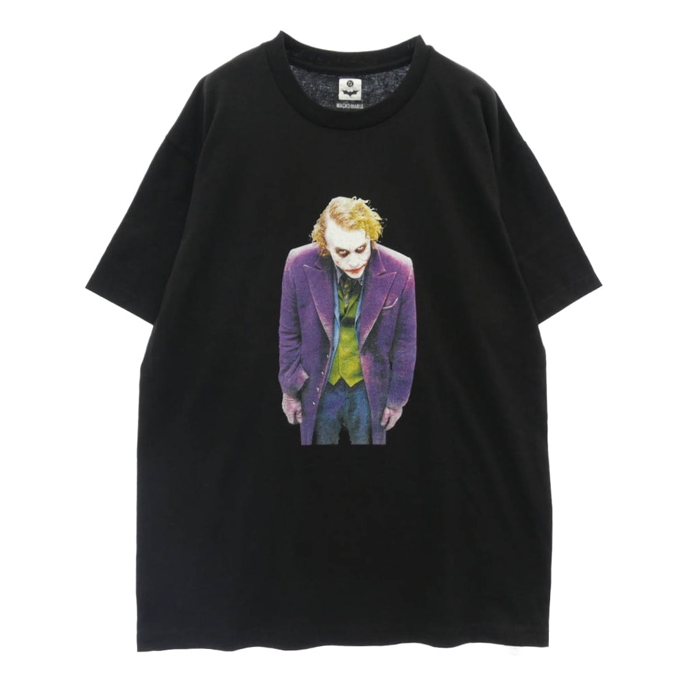 WACKO MARIA ワコマリア Tシャツ TDKT-WM-TEE09 THE DARK KNIGHT TRILOGY CREW NECK T-SHIRT クルーネック 半袖 Tシャツ ブラック系 L【美品】【中古】