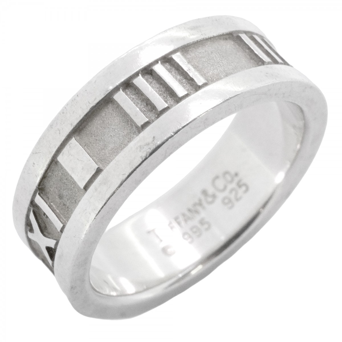 【6jdb0489-k】ティファニー リング アトラス シルバー925 11.5号【中古】レディース