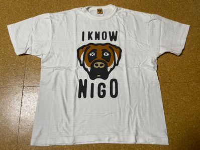 HUMAN MADE I KNOW NIGO KAWS T-SHIRT "White"