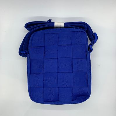 Supreme Woven Shoulder Bag "Royal" (24SS)