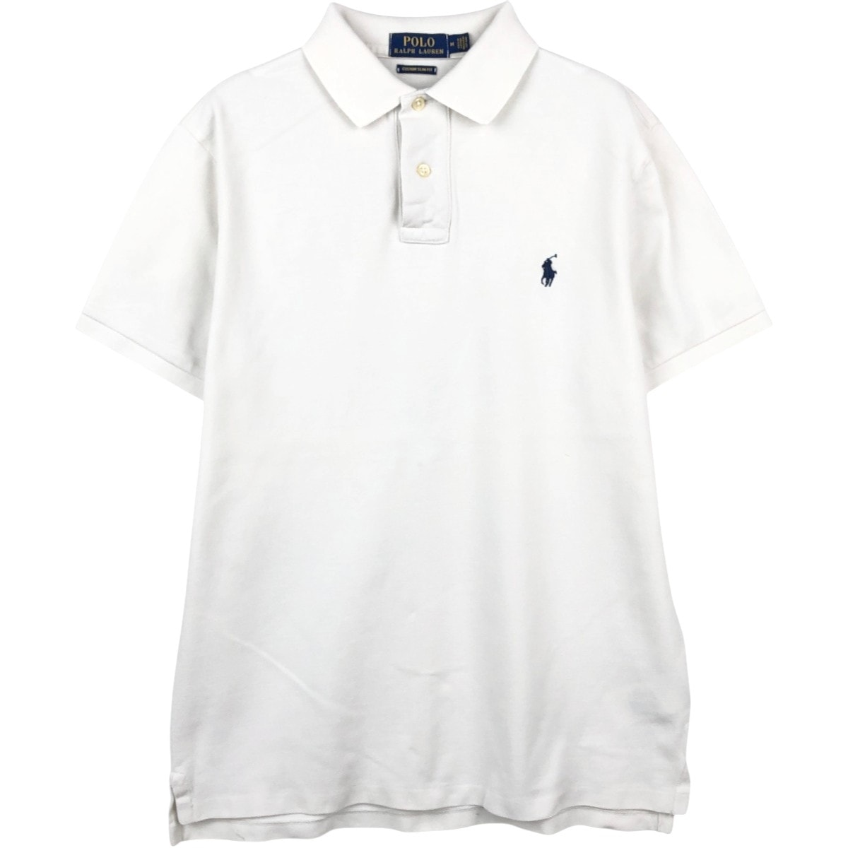 古着 ラルフローレン Ralph Lauren POLO RALPH LAUREN CUSTOM SLIM FIT 半袖 ポロシャツ メンズM相当/eaa656997