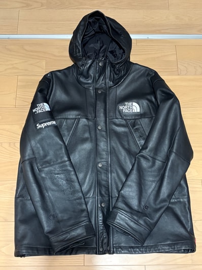 Supreme x The North Face Leather Mountain Parka "Black"