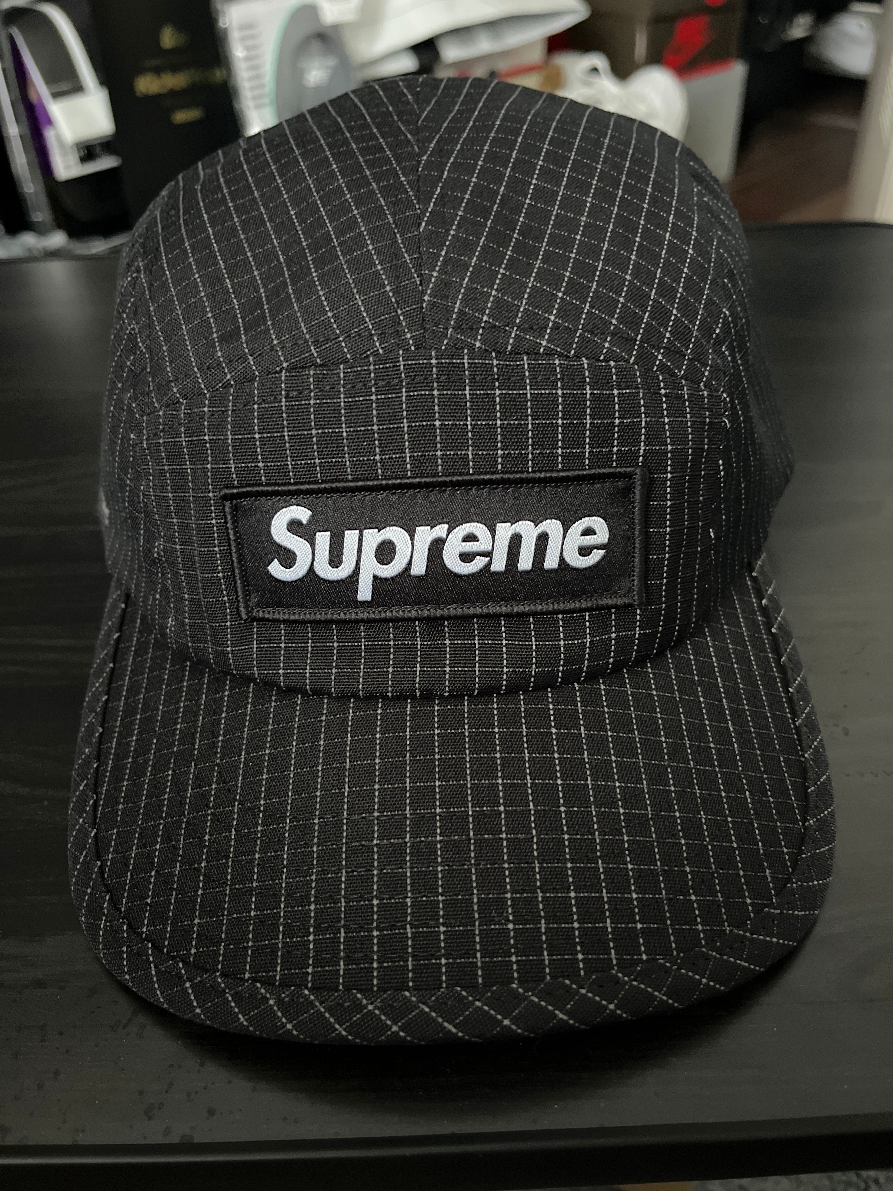 Supreme Reflective Ripstop Camp Cap "Black"