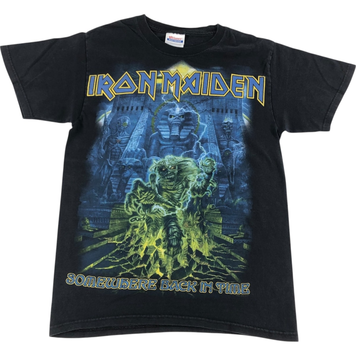 古着 00年代 ヘインズ Hanes IRON MAIDEN アイアンメイデン バンドTシャツ バンT メンズS相当/eaa529374