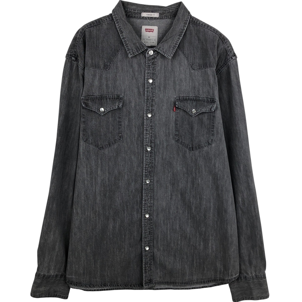 古着 リーバイス Levi's STANDARD FIT 長袖 デニム ウエスタンシャツ メンズXXL相当/eaa610914