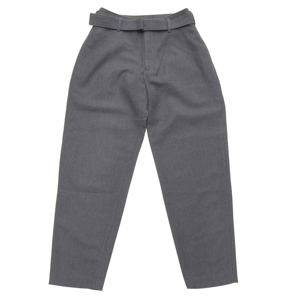 ヨウジヤマモト 美品 W/C TWILL WASHER ベルテッドパンツ ボトムス レディース グレー 1 F0-P06-120 1