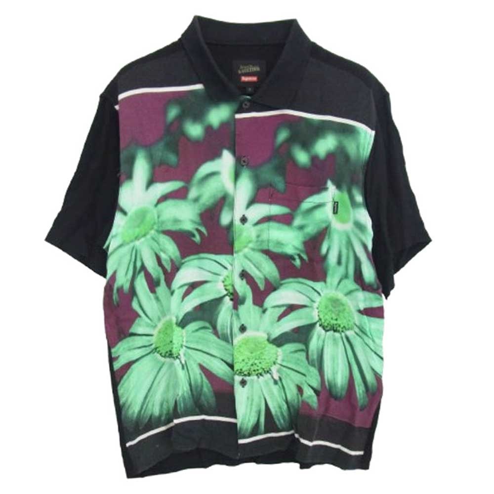Supreme シュプリーム 半袖シャツ 19SS Jean Paul Gaultier Flower Power Rayon Shirt ジャンポールゴルチエ フラワーパワー レーヨン 半袖 オープンカラーシャツ【中古】