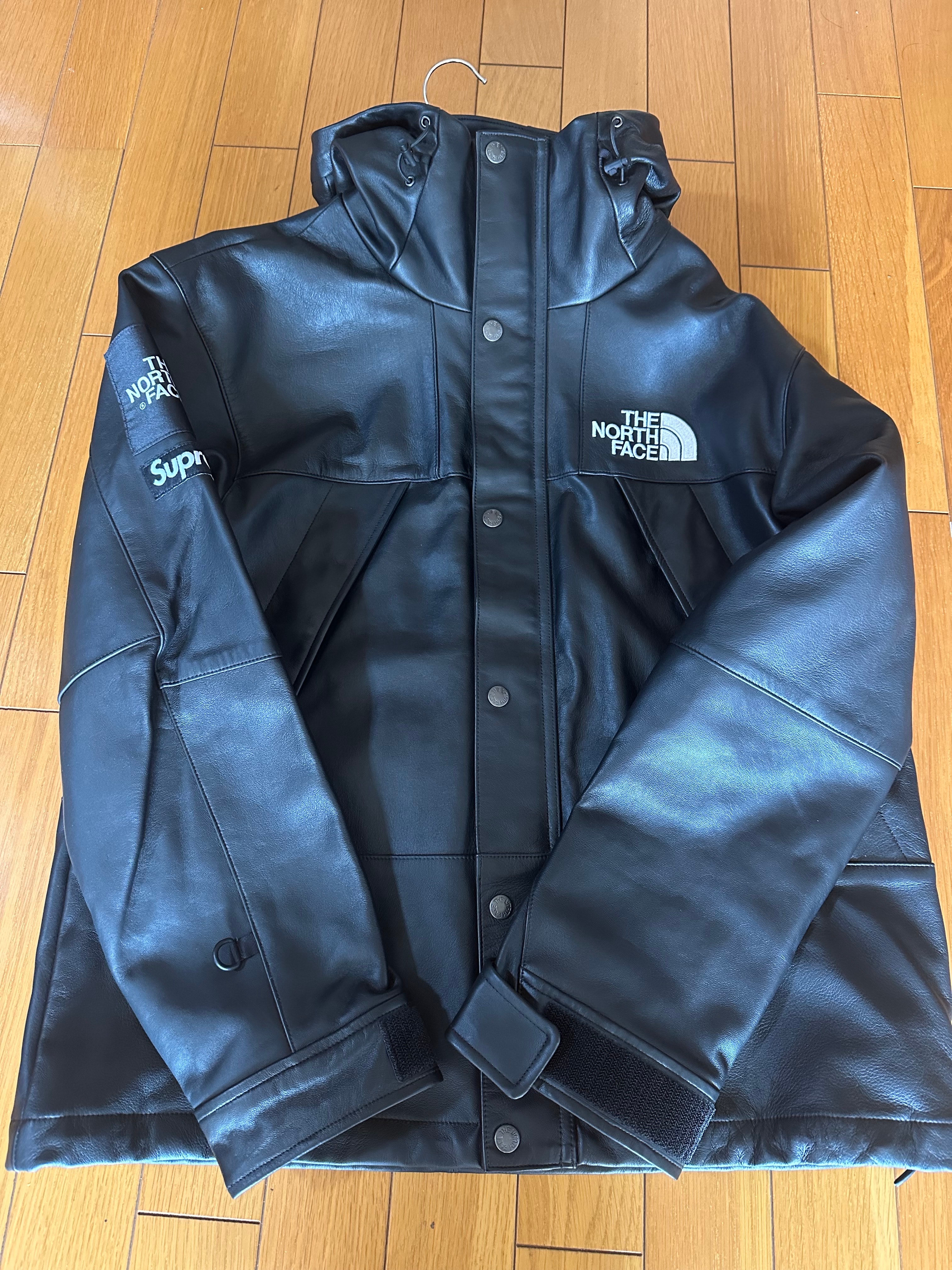 Supreme x The North Face Leather Mountain Parka "Black"