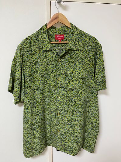 Supreme Leopard Silk S/S Shirt "Green"