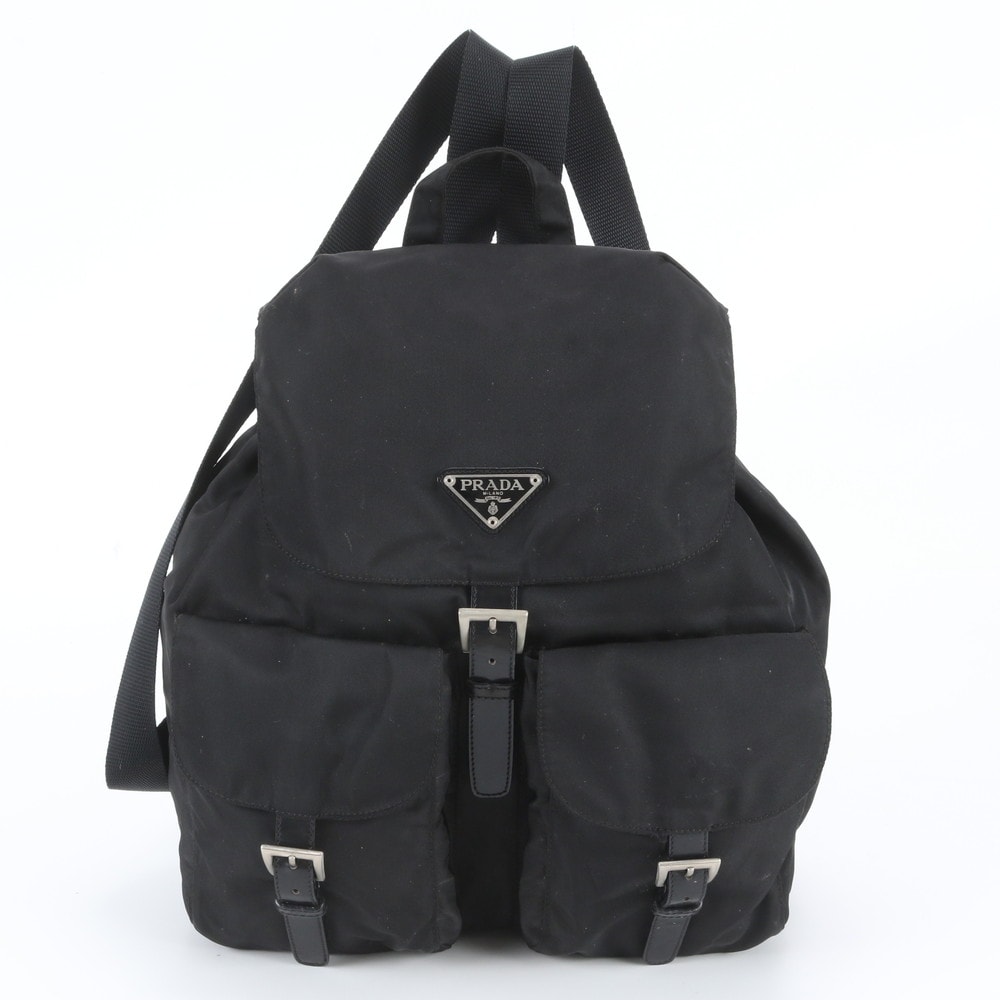 ■美品 プラダ テスート ナイロントライアングルロゴ 白タグ付
