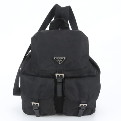 ■美品 プラダ テスート ナイロントライアングルロゴ 白タグ付