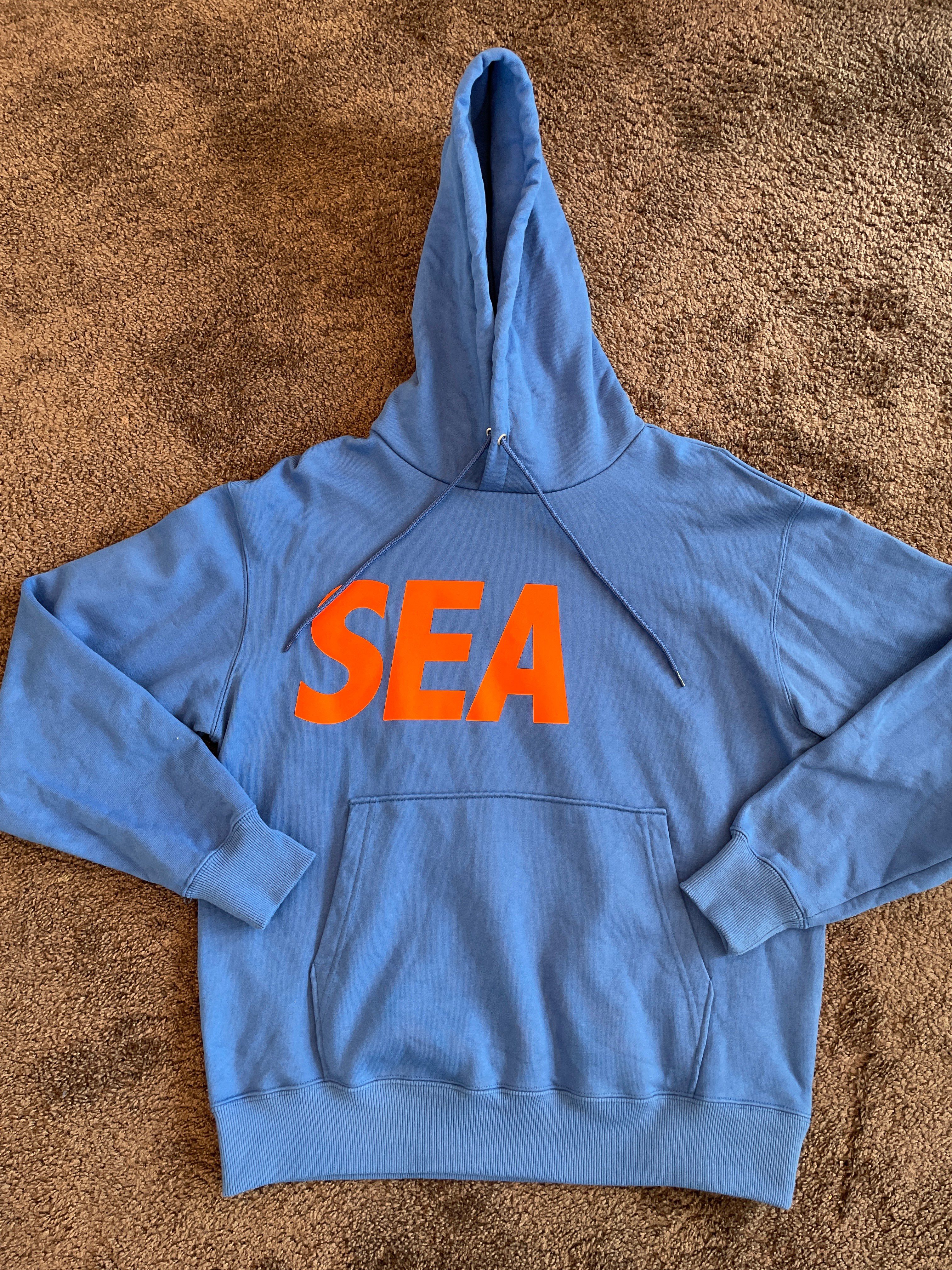 WIND AND SEA SEA Hoodie "R.Blue-Tangerine"