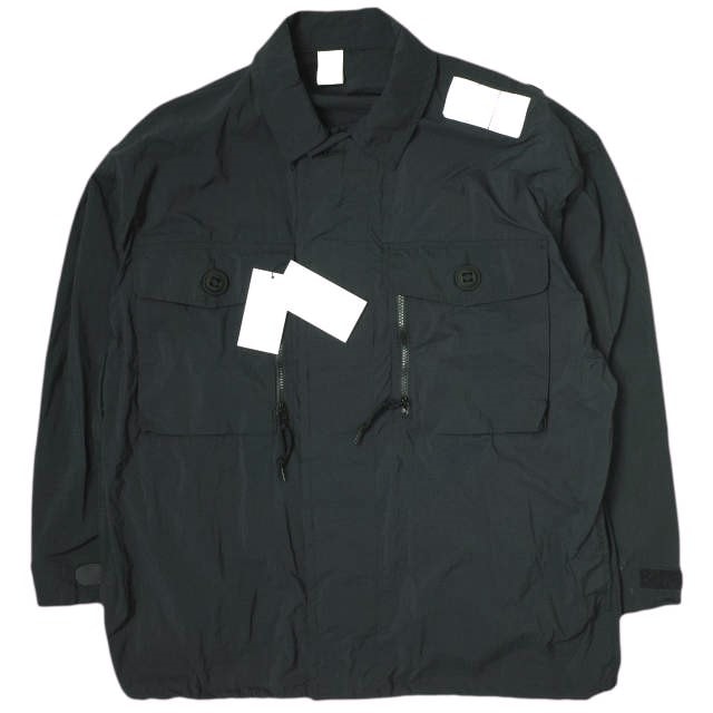 新品 N.HOOLYWOOD エヌハリウッド ミスターハリウッド 24SS TPES SHIRT BLOUSON パラレスキュー部隊 コンバットジャケット 9241-BL03-002 pieces 38 BLACK パラシュート ナイロン シャツブルゾン
