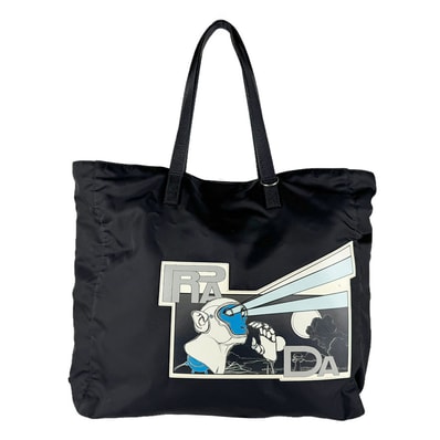 プラダ PRADA ショルダーバッグ ナイロン/レザー ブラック ユニセックス【中古】 z9732
