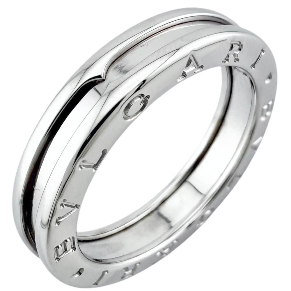 ブルガリ B-zero.1 1バンド リング 指輪 18.5号 18金 K18ホワイトゴールド ユニセックス BVLGARI  中古
