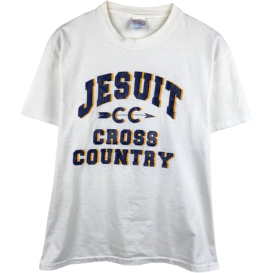 古着 80年代 ヘインズ Hanes BEEFY-T 青タグ プリントTシャツ USA製 メンズL相当 ヴィンテージ/eaa642548