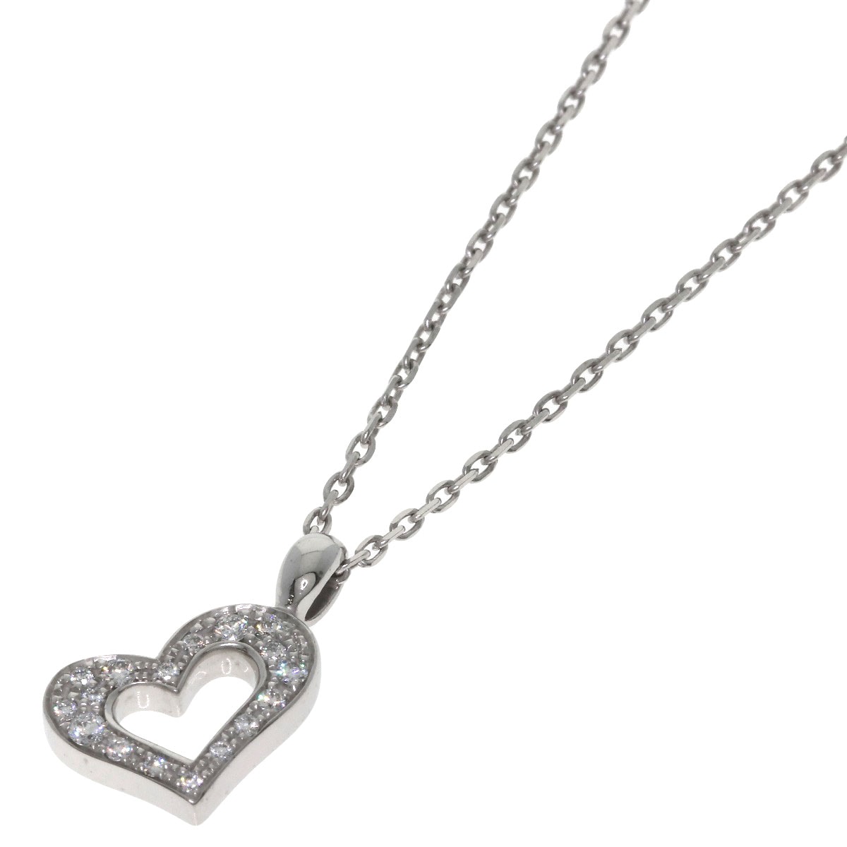 PIAGET ピアジェ ライムライト ハート ダイヤモンド ネックレス K18WG レディース [中古]