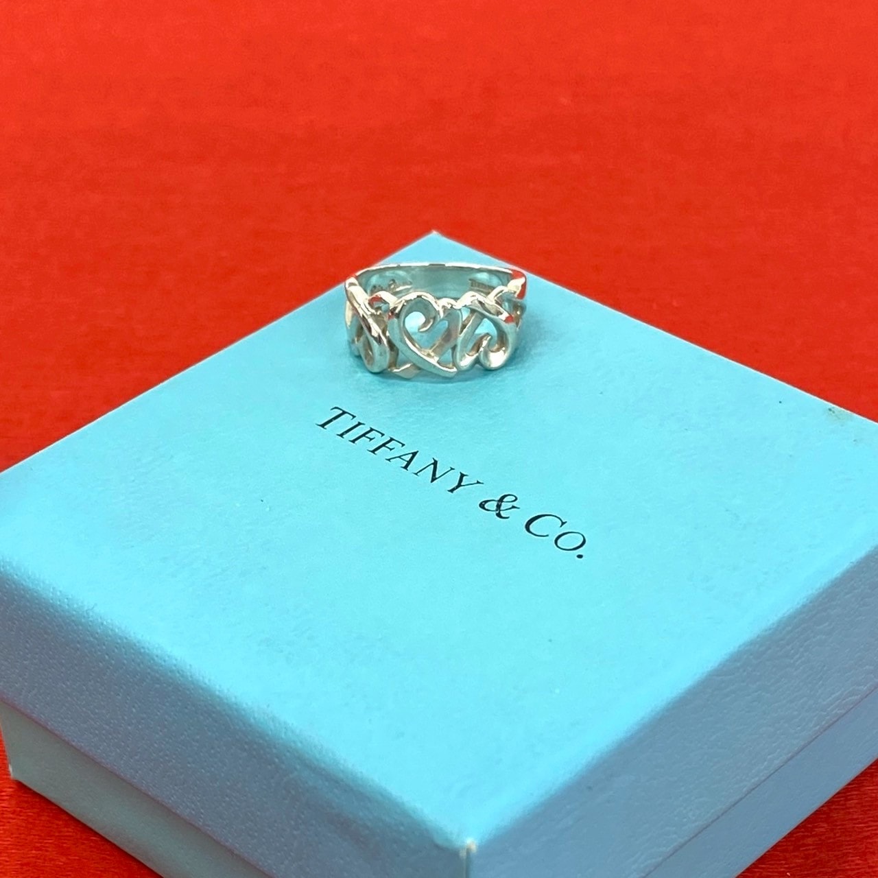 TIFFANY&Co. ティファニー トリプルラビングハート シルバー925 リング・指輪 11号 シルバー
 -0501