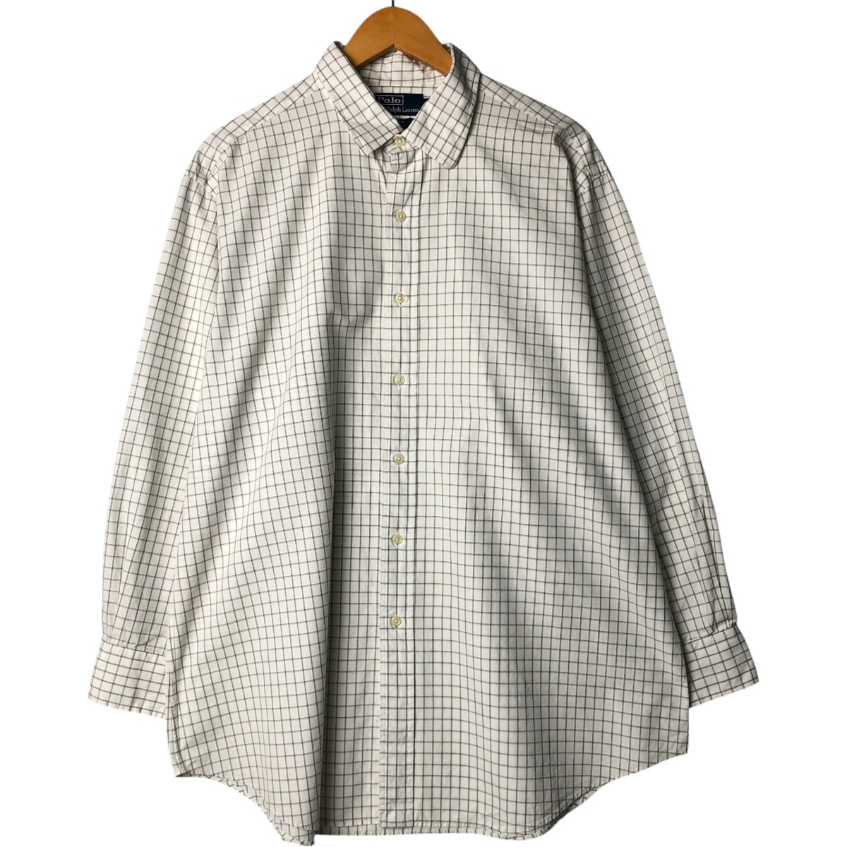 古着 ラルフローレン Ralph Lauren POLO by Ralph Lauren CURHAM CLASSIC FIT 長袖 コットンチェックシャツ メンズXL相当/eaa575216