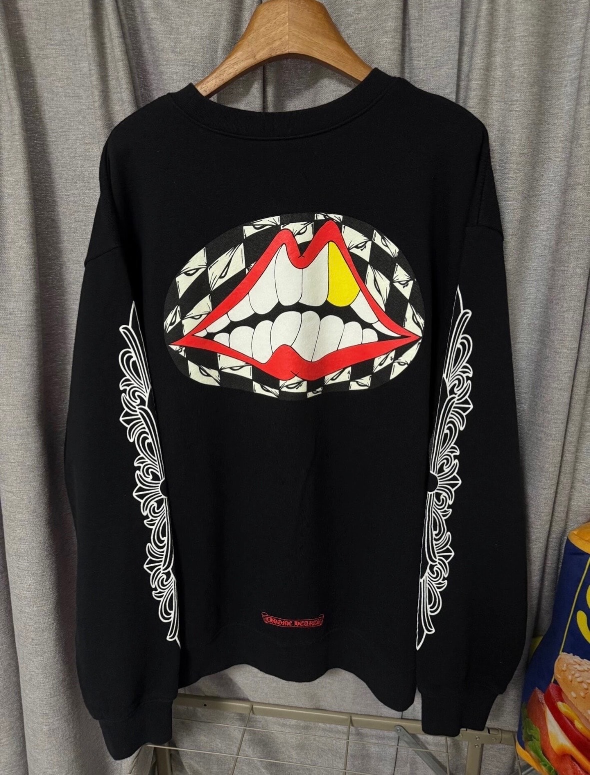 D (傷や汚れあり)】クロム ハーツ ヴァイン ダガー クルーネック