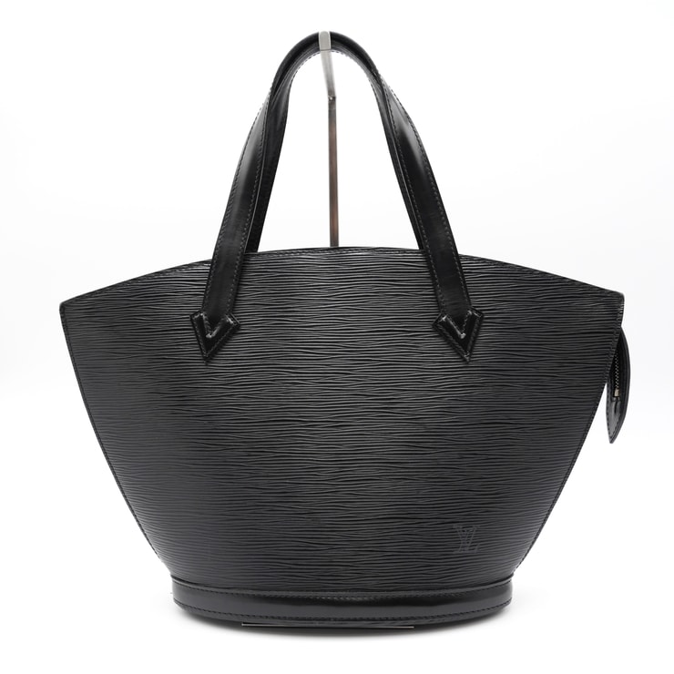 LOUIS VUITTON(ルイヴィトン)サンジャック ヴィンテージ ハンドバッグ トートバッグ エピレザー ノワール ブラック ゴールド金具 レディース【中古】