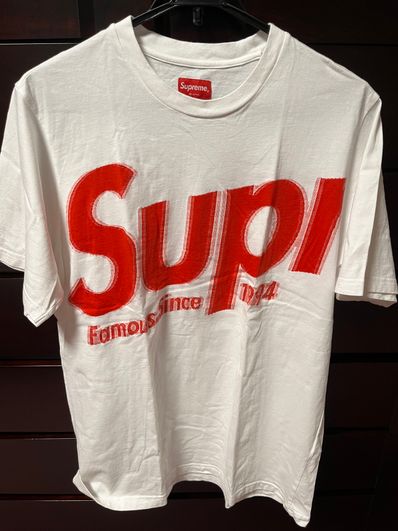 Supreme Intarsia Spellout S/S Top "White"