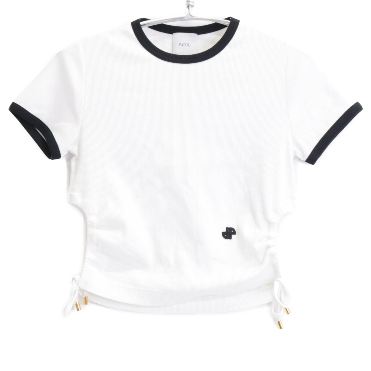 パトゥ JE1059978001W オーガニックコットンリブ カットアウト Tシャツ S