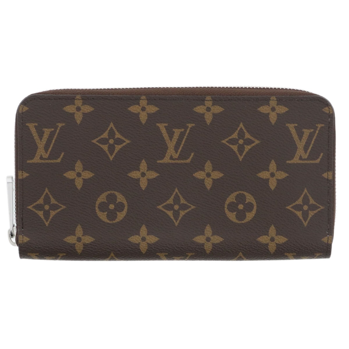 LOUIS VUITTON ルイ・ヴィトン ジッピー ウォレット 長財布 M11776 モノグラム ブラウン シルバー金具 水色  レディース【中古】