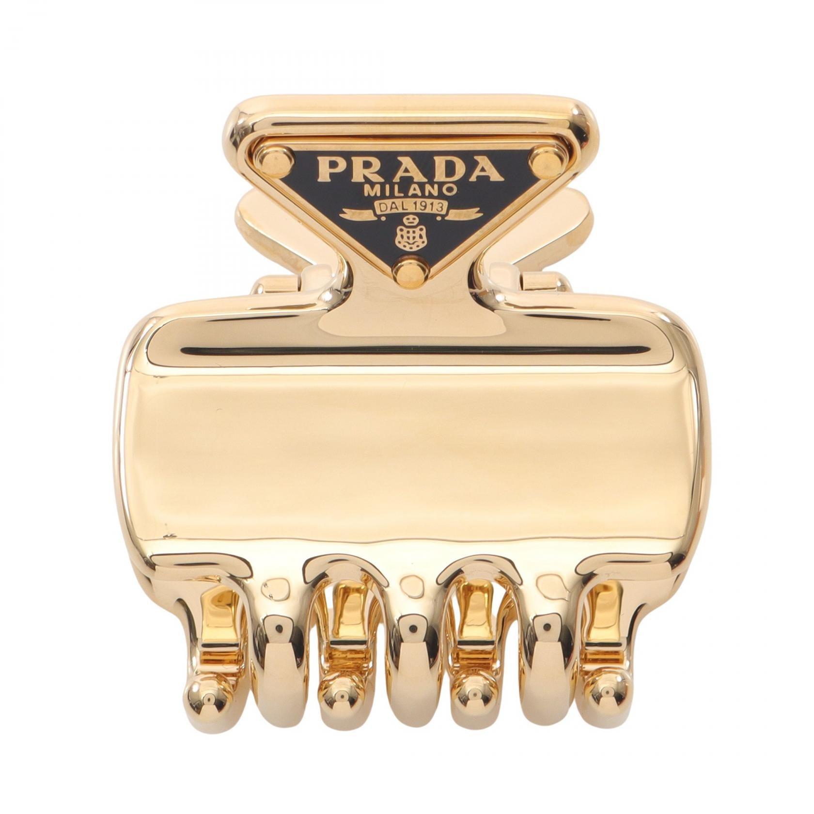 プラダ PRADA FERMAGLI ヘアクリップ 衣料品 GP(ゴールドメッキ) レディース ゴールド系 / ブラック系 1IF0872BA6F0056 【新品】