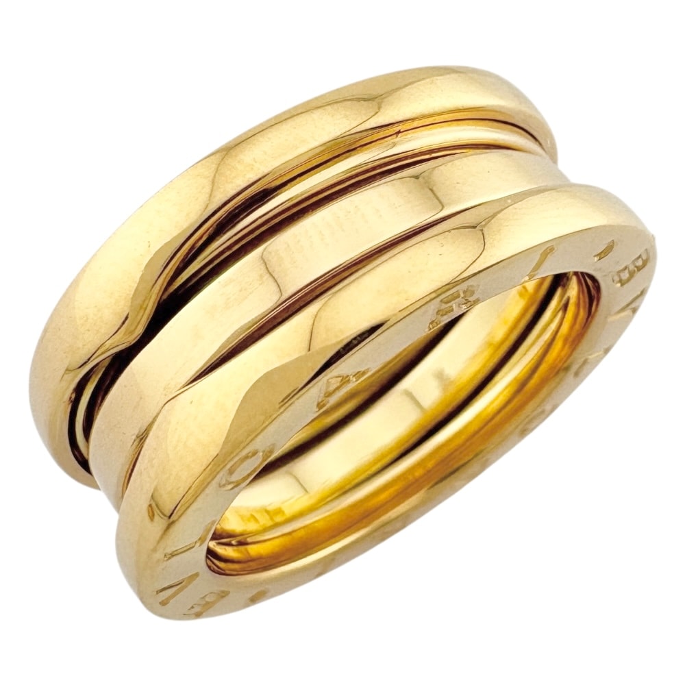 ブルガリ B-zero.1 3バンド リング 指輪 8.5号 18金 K18イエローゴールド レディース BVLGARI  中古