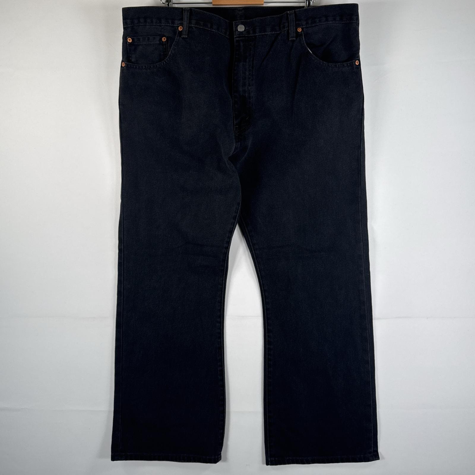 古着 リーバイス Levi's デニムパンツ 517 ジーパン ブーツカット フレア大きいサイズ ジップ w44 L30 ブラック メンズ