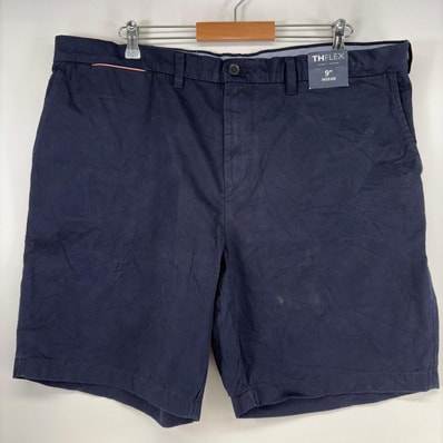 古着 デッドストック トミーヒルフィガー TOMMY HILFIGER ショートパンツ タグ付き チノパン ハーフパンツ w40 ネイビー メンズ