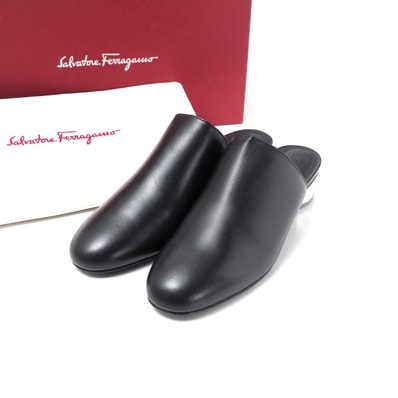 ■未使用品■Salvatore Ferragamo サルヴァトーレフェラガモ ミュール サイズ8 スリッポン 革靴 カーフレザー 20250918/RA6065