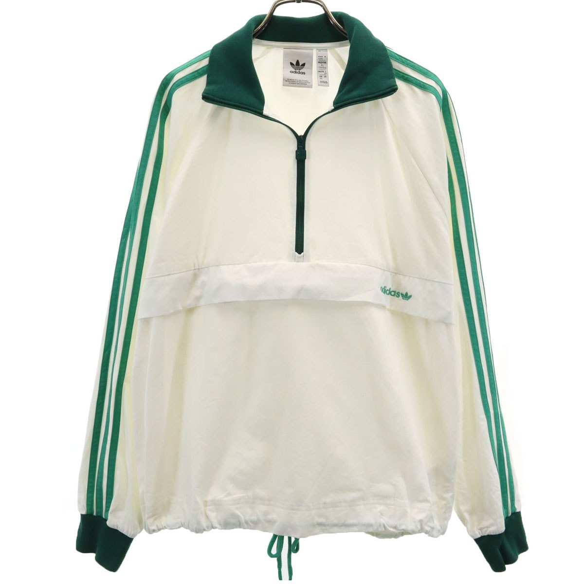 adidas Originals アディダスオリジナルス 長袖 プルオーバー アノラック ウェア XS アイボリー