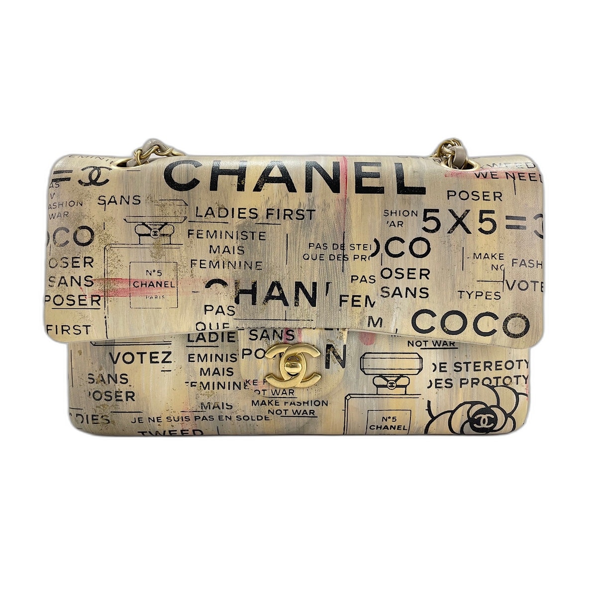 シャネル CHANEL ニュースペーパー ショルダーバッグ【中古】