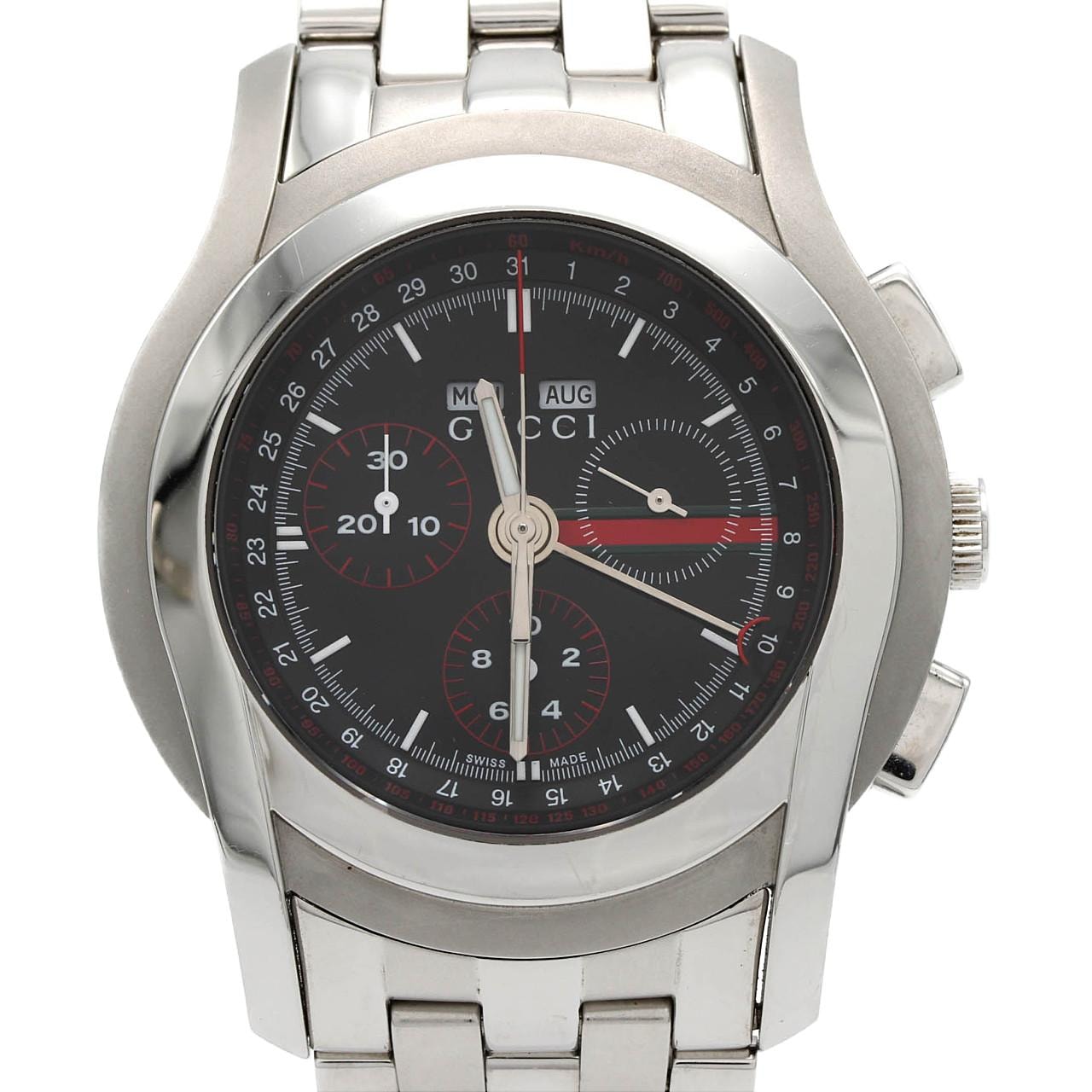【ノーメンテナンス還元価格】グッチ 5500CHRONO/YA055206 SS クォーツ