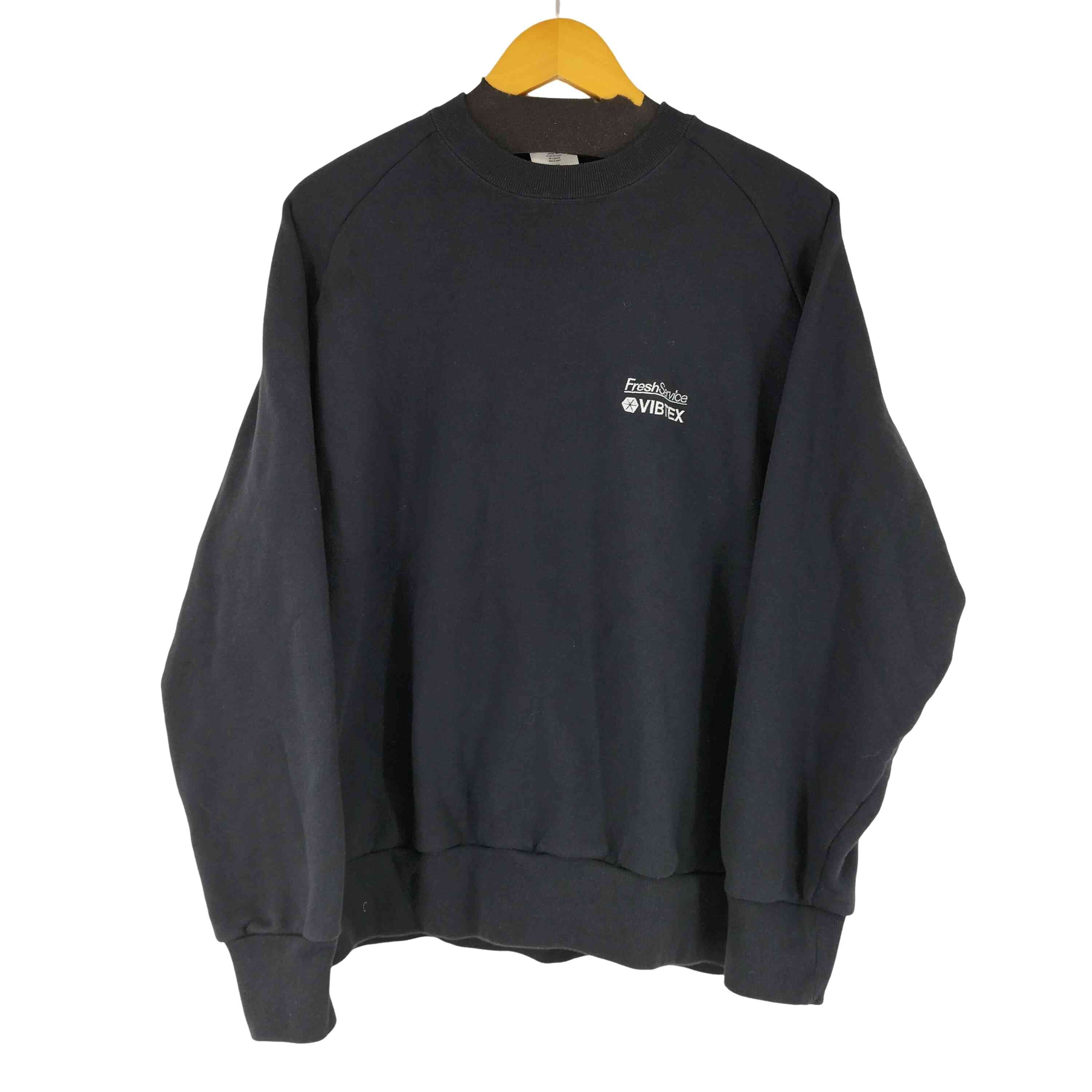 VIBTEX フロント刺繍 クルーネックスウェット【1141957276694】