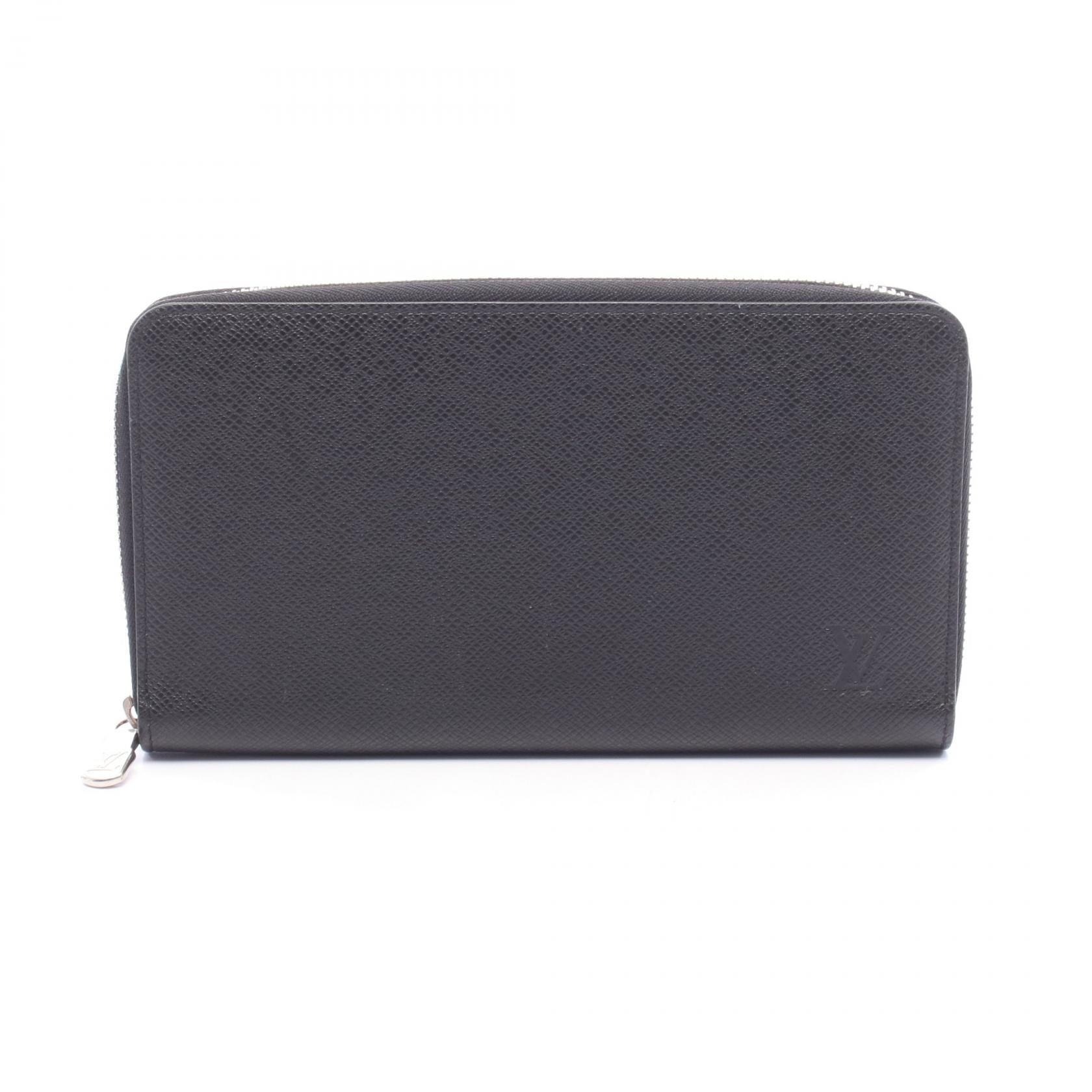 ルイ・ヴィトン LOUIS VUITTON ジッピー オーガナイザー NM タイガ ラウンド長財布 財布 レザー メンズ ブラック系 M30056 【中古】