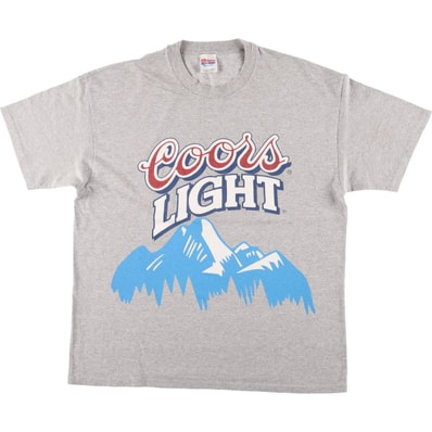 古着 90年代 ヘインズ Hanes COORS LIGHT クアーズライト アドバタイジングTシャツ カナダ製 メンズXL相当 ヴィンテージ/eaa590044