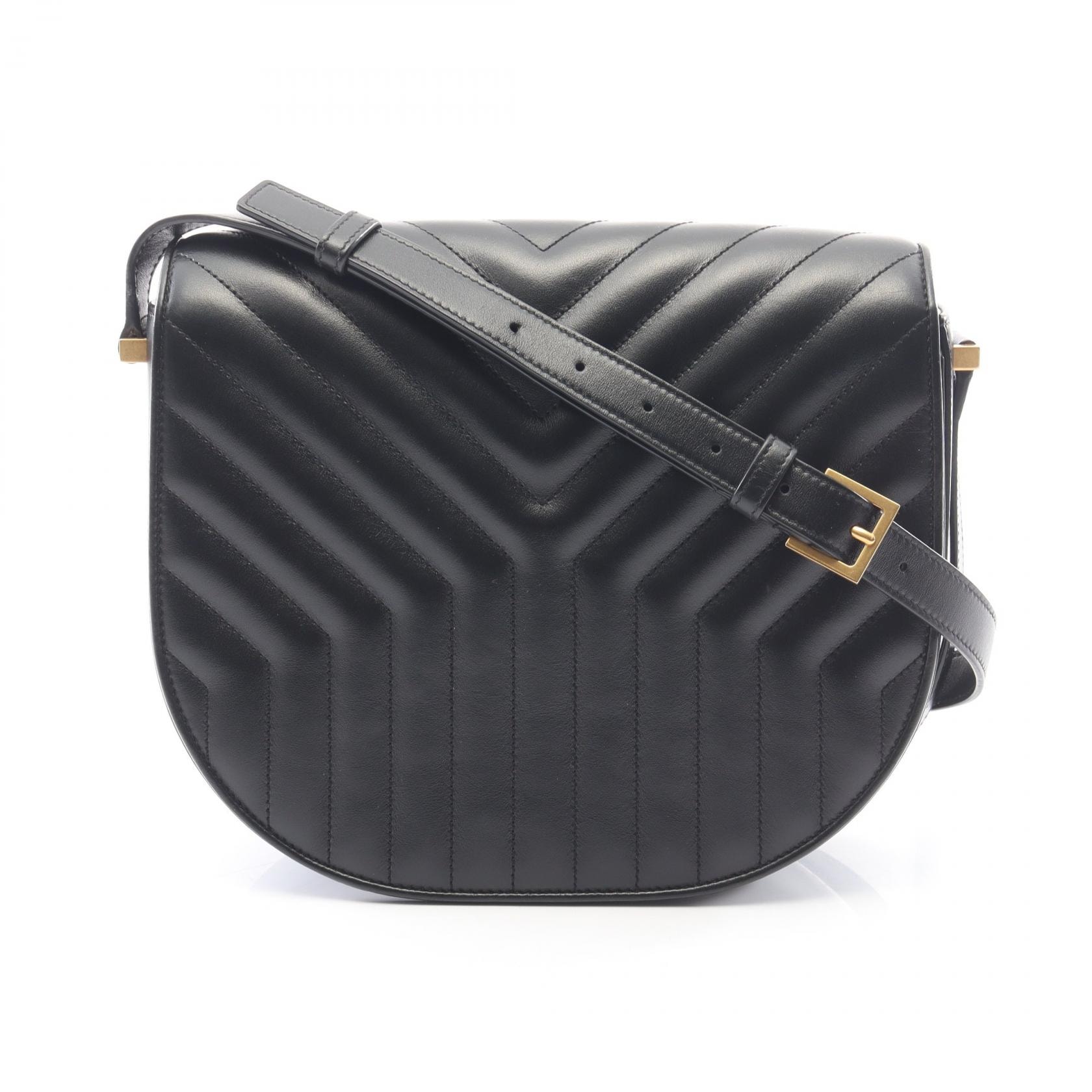 サンローランパリ SAINT LAURENT PARIS JOAN ショルダーバッグ バッグ レザー レディース ブラック系 579583 【中古】